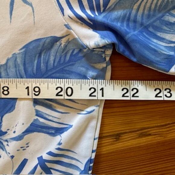 Banana Boat Long Sleeve Dress, UPF 50+- XL- Blue Hawaiian Dress - Picture 4 of 8